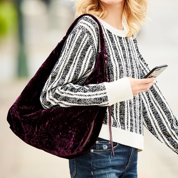 Rebecca Minkoff Handbags - Rebecca Minkoff Bryn Velvet Hobo